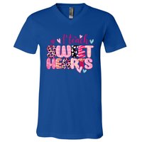 I Teach Sweethearts Teacher Valentine's Day Teacherlife Gift V-Neck T-Shirt