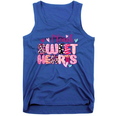 I Teach Sweethearts Teacher Valentine's Day Teacherlife Gift Tank Top