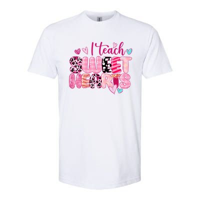 I Teach Sweethearts Teacher Valentine's Day Teacherlife Gift Softstyle CVC T-Shirt