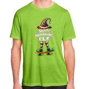 IM The Skateboarding Elf Family Matching Group Christmas Cute Gift Adult ChromaSoft Performance T-Shirt