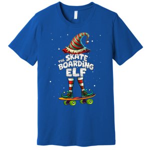 IM The Skateboarding Elf Family Matching Group Christmas Cute Gift Premium T-Shirt