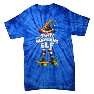 IM The Skateboarding Elf Family Matching Group Christmas Cute Gift Tie-Dye T-Shirt