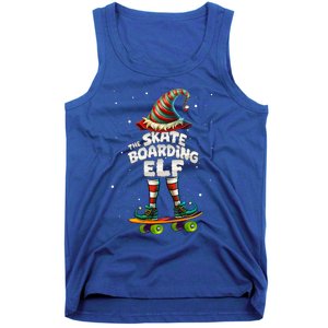 IM The Skateboarding Elf Family Matching Group Christmas Cute Gift Tank Top