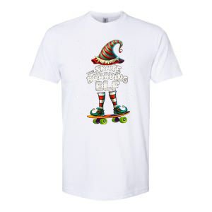 IM The Skateboarding Elf Family Matching Group Christmas Cute Gift Softstyle CVC T-Shirt