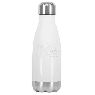 If The Stars Were Made To Worship So Will I Christian Quotes Stainless Steel Insulated Water Bottle