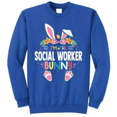 I'm The Social Worker Bunny Easter Day Rabbit Matching Gift Sweatshirt