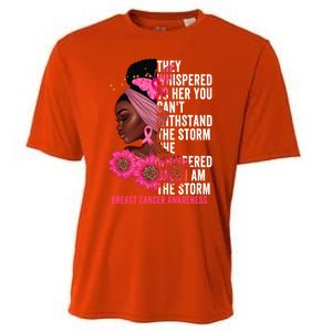 I'm The Storm Black Breast Cancer Survivor Pink Ribbon Gift Cooling Performance Crew T-Shirt