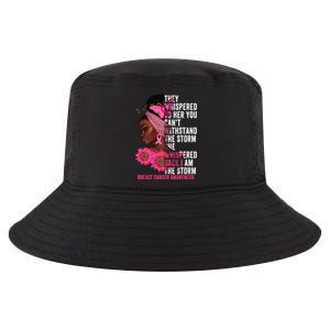 I'm The Storm Black Breast Cancer Survivor Pink Ribbon Gift Cool Comfort Performance Bucket Hat