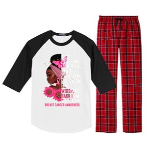 I'm The Storm Black Breast Cancer Survivor Pink Ribbon Gift Raglan Sleeve Pajama Set