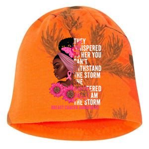 I'm The Storm Black Breast Cancer Survivor Pink Ribbon Gift Kati - Camo Knit Beanie