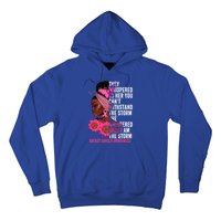 I'm The Storm Black Breast Cancer Survivor Pink Ribbon Gift Hoodie