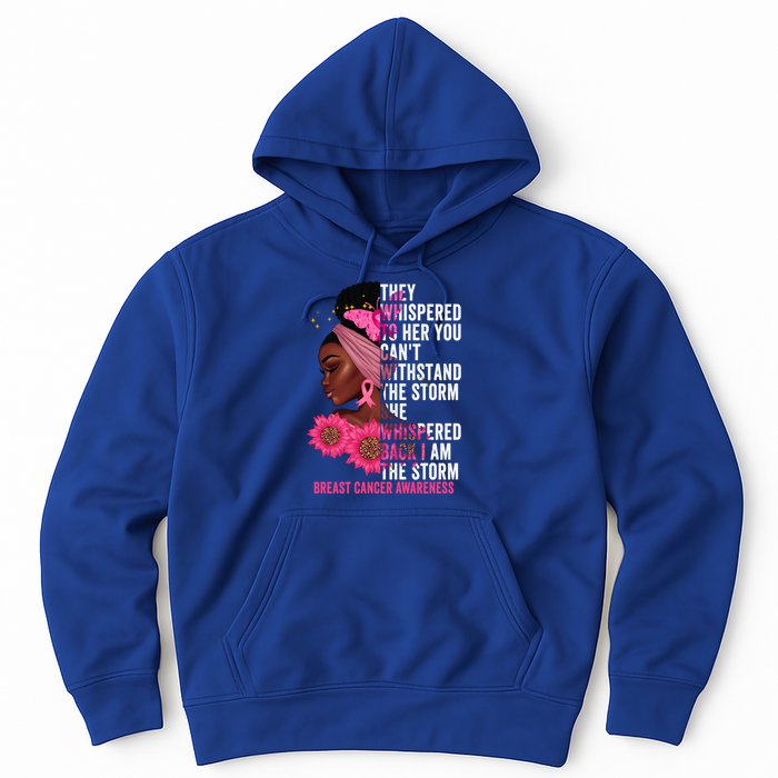 I'm The Storm Black Breast Cancer Survivor Pink Ribbon Gift Hoodie