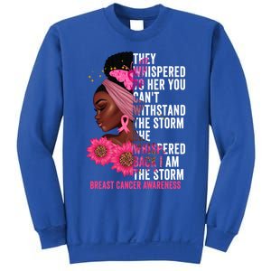 I'm The Storm Black Breast Cancer Survivor Pink Ribbon Gift Sweatshirt