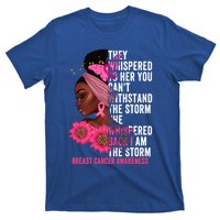 I'm The Storm Black Breast Cancer Survivor Pink Ribbon Gift T-Shirt