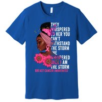 I'm The Storm Black Breast Cancer Survivor Pink Ribbon Gift Premium T-Shirt