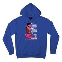 I'm The Storm Black Breast Cancer Survivor Pink Ribbon Gift Tall Hoodie