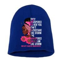 I'm The Storm Black Breast Cancer Survivor Pink Ribbon Gift Short Acrylic Beanie