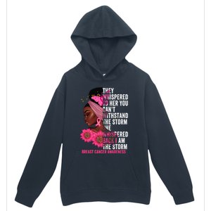 I'm The Storm Black Breast Cancer Survivor Pink Ribbon Gift Urban Pullover Hoodie