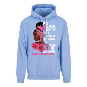 I'm The Storm Black Breast Cancer Survivor Pink Ribbon Gift Unisex Surf Hoodie