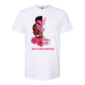 I'm The Storm Black Breast Cancer Survivor Pink Ribbon Gift Softstyle CVC T-Shirt