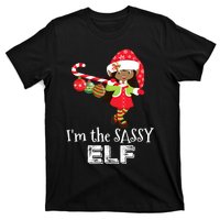 Im The Sassy Elf African American Christmas T-Shirt