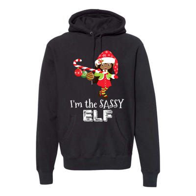 Im The Sassy Elf African American Christmas Premium Hoodie