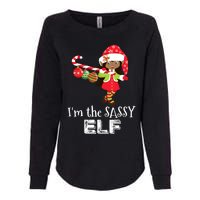 Im The Sassy Elf African American Christmas Womens California Wash Sweatshirt