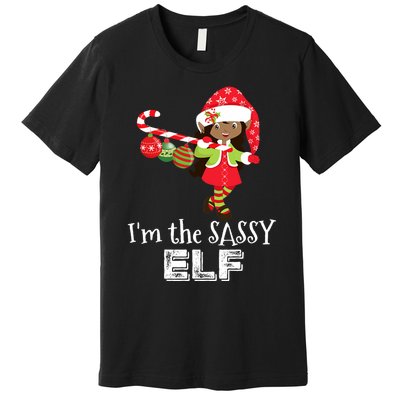 Im The Sassy Elf African American Christmas Premium T-Shirt