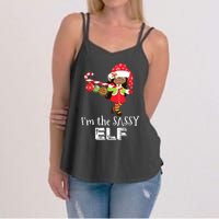 Im The Sassy Elf African American Christmas Women's Strappy Tank