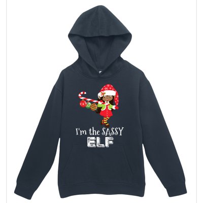 Im The Sassy Elf African American Christmas Urban Pullover Hoodie