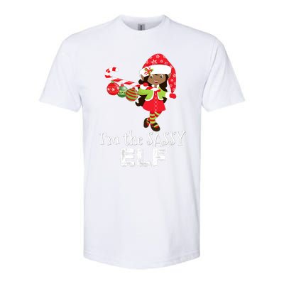 Im The Sassy Elf African American Christmas Softstyle CVC T-Shirt