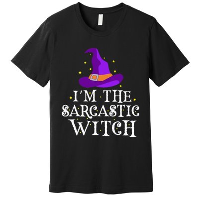 Im The Sarcastic Witch Halloween Costume Witty Witch Top Premium T-Shirt