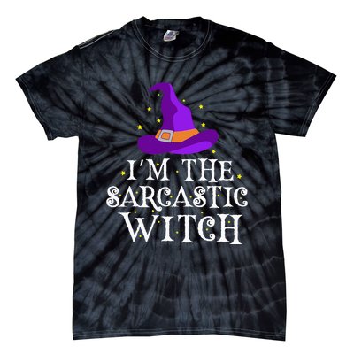 Im The Sarcastic Witch Halloween Costume Witty Witch Top Tie-Dye T-Shirt