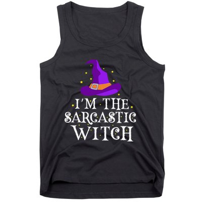 Im The Sarcastic Witch Halloween Costume Witty Witch Top Tank Top