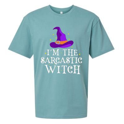 Im The Sarcastic Witch Halloween Costume Witty Witch Top Sueded Cloud Jersey T-Shirt