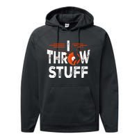 I Throw Stuff Discus Track And Field Athlete Throwers Sport Performance Fleece Hoodie