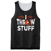 I Throw Stuff Discus Track And Field Athlete Throwers Sport Mesh Reversible Basketball Jersey Tank