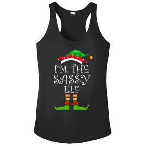 IM The Sassy Elf Gift Matching Family Group Christmas Meaningful Gift Ladies PosiCharge Competitor Racerback Tank