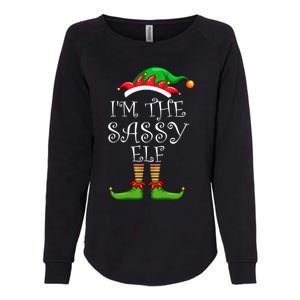 IM The Sassy Elf Gift Matching Family Group Christmas Meaningful Gift Womens California Wash Sweatshirt