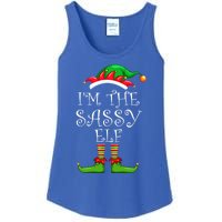 IM The Sassy Elf Gift Matching Family Group Christmas Meaningful Gift Ladies Essential Tank