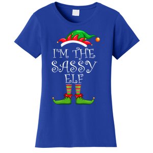 IM The Sassy Elf Gift Matching Family Group Christmas Meaningful Gift Women's T-Shirt