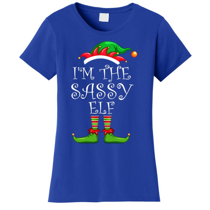 IM The Sassy Elf Gift Matching Family Group Christmas Meaningful Gift Women's T-Shirt