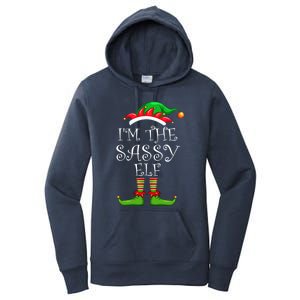 IM The Sassy Elf Gift Matching Family Group Christmas Meaningful Gift Women's Pullover Hoodie