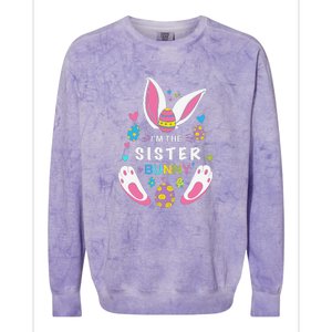 I’m The Sister Bunny Matching Family Easter Day Gift Colorblast Crewneck Sweatshirt