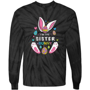 I’m The Sister Bunny Matching Family Easter Day Gift Tie-Dye Long Sleeve Shirt