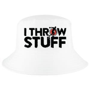 I Throw Stuff Shot Put Athlete Throwing Discus Track Field Cool Comfort Performance Bucket Hat