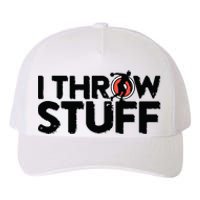 I Throw Stuff Shot Put Athlete Throwing Discus Track Field Yupoong Adult 5-Panel Trucker Hat