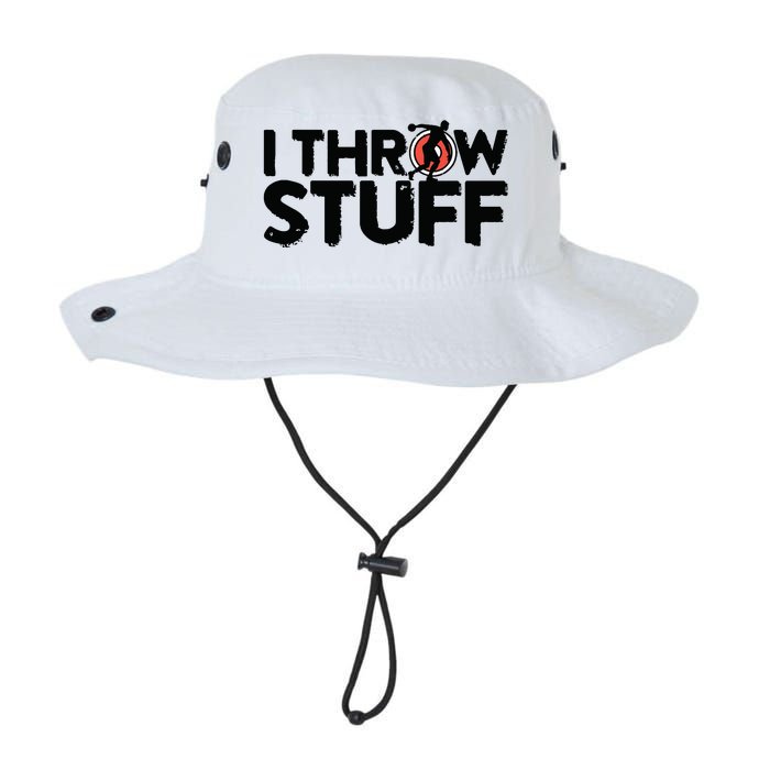 I Throw Stuff Shot Put Athlete Throwing Discus Track Field Legacy Cool Fit Booney Bucket Hat