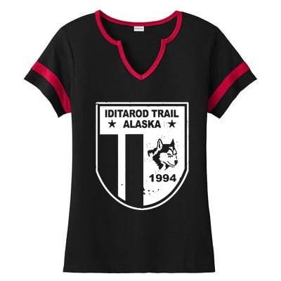 Iditarod T Shirt Iditarod Trail Shirt Alaska Sled Dog Shirt Vintage T Shirt Ladies Halftime Notch Neck Tee