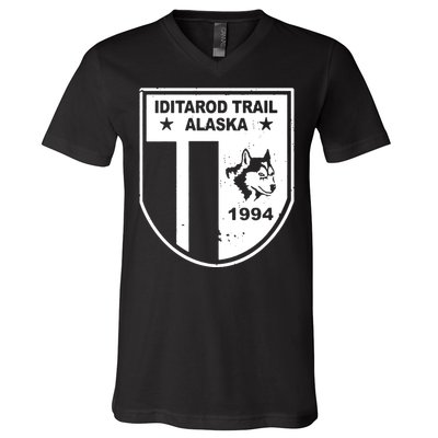 Iditarod T Shirt Iditarod Trail Shirt Alaska Sled Dog Shirt Vintage T Shirt V-Neck T-Shirt